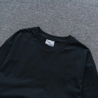 Футболка Acne Studios Logo Pocket "Black" фото № 3