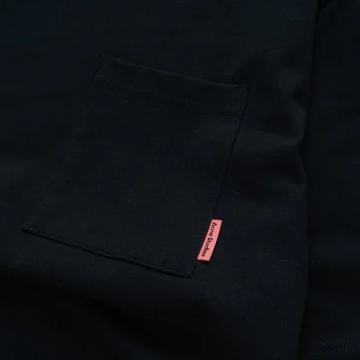 Футболка Acne Studios Logo Pocket "Black" фото № 5