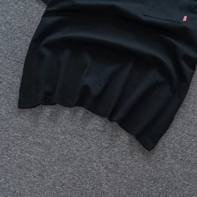 Футболка Acne Studios Logo Pocket "Black" фото № 6
