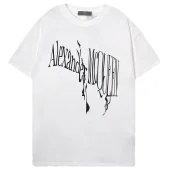 Футболка Alexander Mcqueen Flowing Logo Front "White"