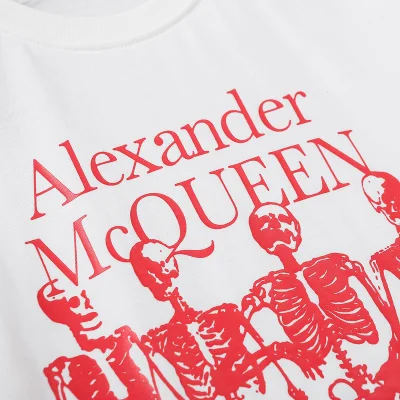 Футболка Alexander Mcqueen Skeletons "White" фото № 4