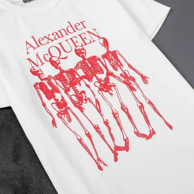 Футболка Alexander Mcqueen Skeletons "White" фото № 5