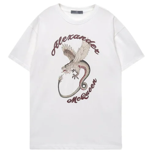 Футболка Alexander Mcqueen The Dragon "White"