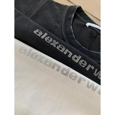Футболка Alexander Wang Rhinestone Logo And Lip Print "Black/Gray" фото № 6 Футболка Alexander Wang Rhinestone Logo And Lip Print "Black/Gray" фото № 6
