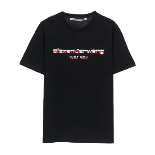 Футболка Alexander Wang Logo In The Snow "Black"