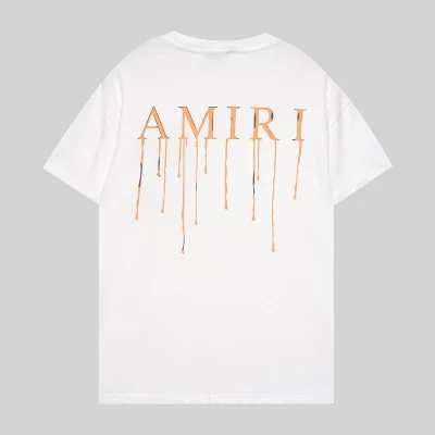 Футболка Amiri Flowing Logo "White" фото № 2