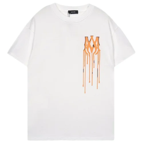 Футболка Amiri Flowing Logo "White"