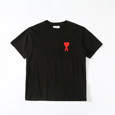 Футболка Amiri With A Red Logo Letter And A Heart "Black" фото № 2 Футболка Amiri With A Red Logo Letter And A Heart "Black" фото № 2