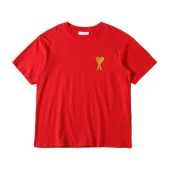 Футболка Amiri With Yellow Letter Logo "Red"