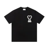 Футболка Amiri Logo With White Border "Black"