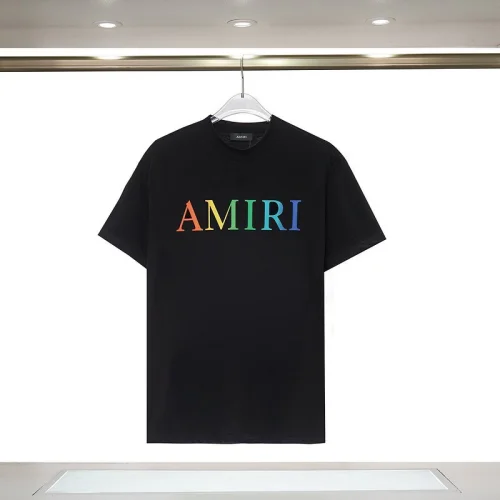 Футболка Amiri Logo In Rainbow Colors "Black"
