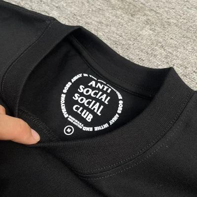 Футболка Anti Social Social Club X Cactus Jack Merch With Logo "Black" фото № 4