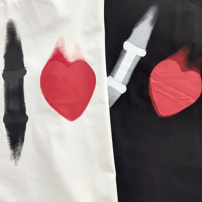 Футболка Balenciaga I Love "Black" фото № 4