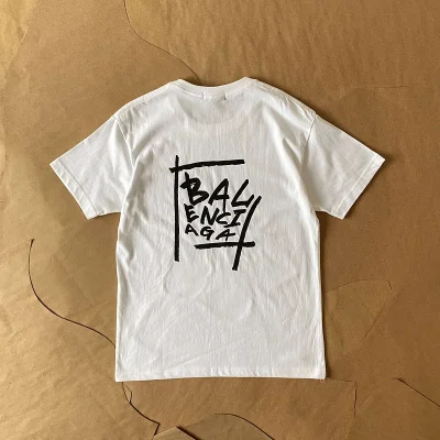 Футболка Balenciaga An Extraordinary Text Logo "White" фото № 6