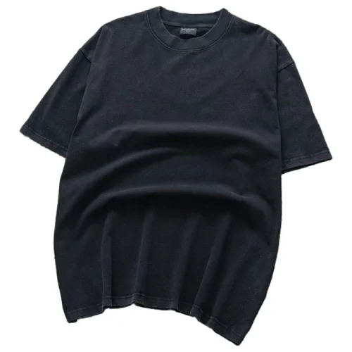 Футболка Balenciaga With Rhinestone Logo On The Back "Black"