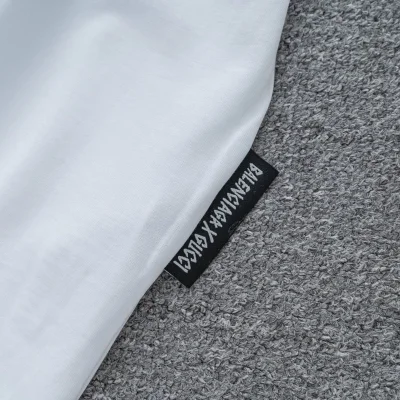 Футболка Balenciaga X Gucci With Stamp "White" фото № 8