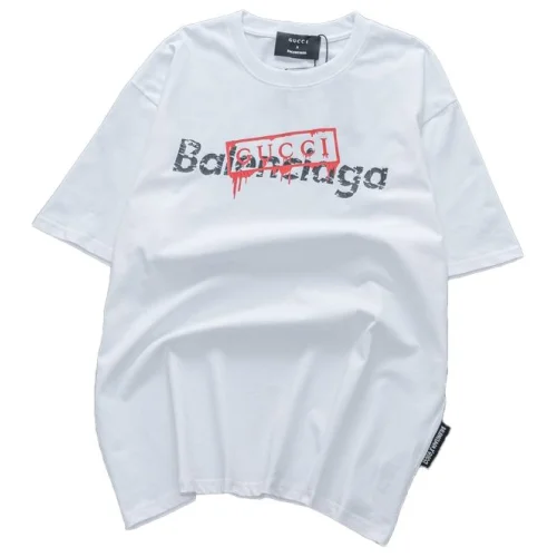 Футболка Balenciaga X Gucci With Stamp "White"