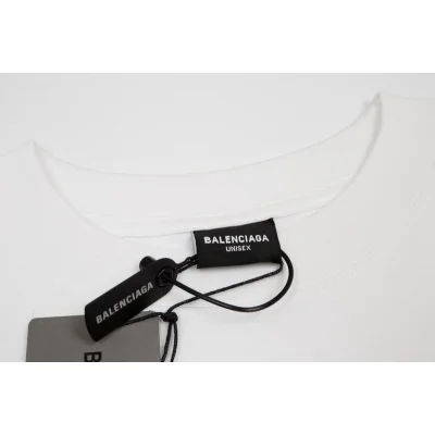 Футболка Balenciaga Imperfective Print "White" фото № 3