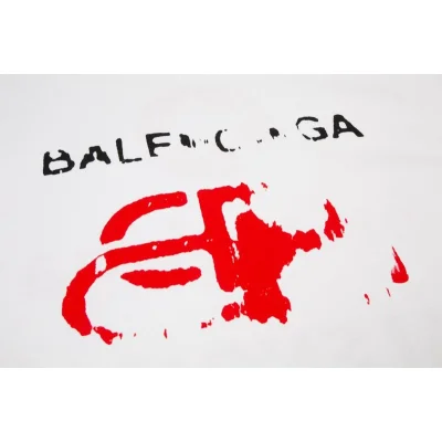 Футболка Balenciaga Imperfective Print "White" фото № 4