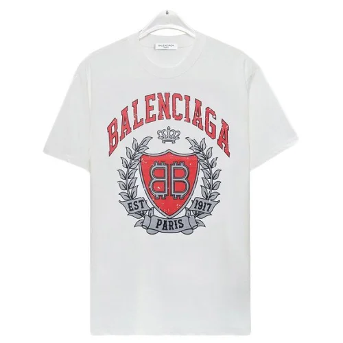 Футболка Balenciaga Blazon With Logo "White"