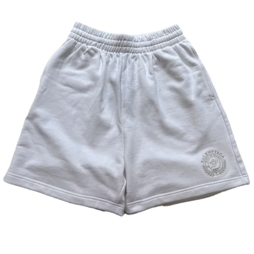 Шорты Balenciaga Logo Laurel Wreath And Cupid "White"