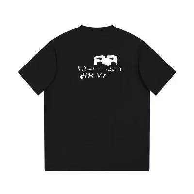 Футболка Balenciaga Sloppy Logo Style "Black" фото № 5