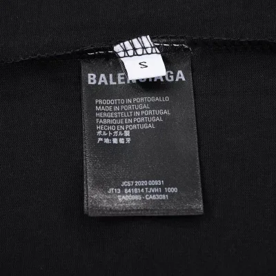 Футболка Balenciaga Sloppy Logo Style "Black" фото № 7
