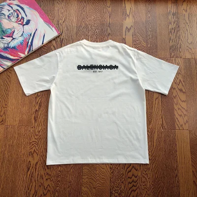 Футболка Balenciaga Logo Crossed Out "White" фото № 2