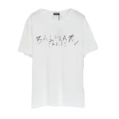 Футболка Balmain With The Inscription Of Brand Name "White"