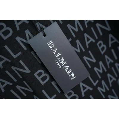 Футболка Balmain Print From The Brand Name "Black/Gray" фото № 8