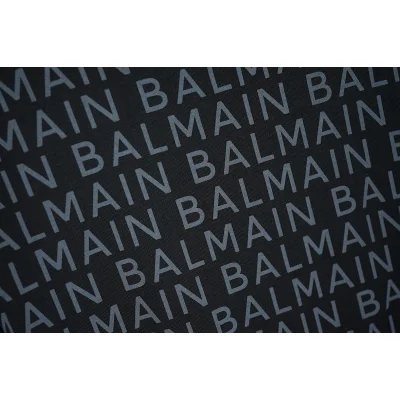 Футболка Balmain Print From The Brand Name "Black/Gray" фото № 2