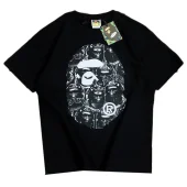 Футболка Bape Big Logo With Background From Apes "Black"