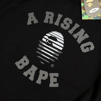 Футболка Bape Logo Divided Into Stripes Print "Black" фото № 3