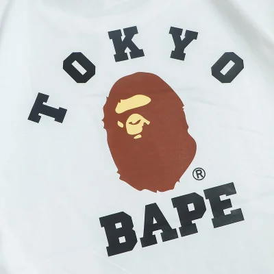 Футболка Bape Back Inscription Tokyo Bape "White" фото № 4