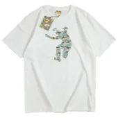Футболка Bape With Man And Number "White"