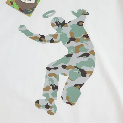 Футболка Bape With Man And Number "White" фото № 3