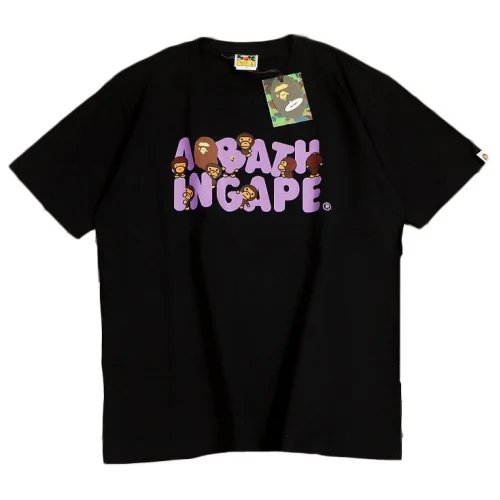 Футболка Bape Inscription A Bath In Cape "Black"