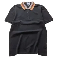 Поло Burberry Plaid Collar "Black"