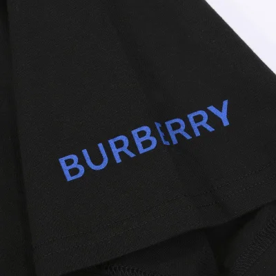 Футболка Burberry With Blue Rider Logo And Text "Black" фото № 5
