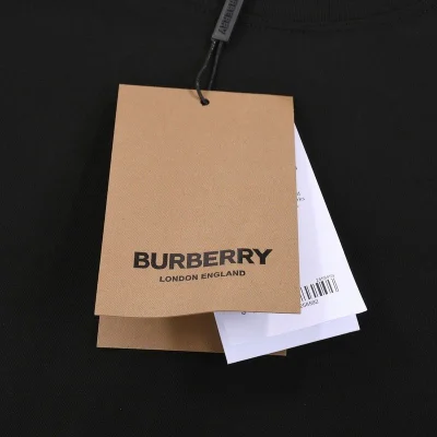 Футболка Burberry With Blue Rider Logo And Text "Black" фото № 6