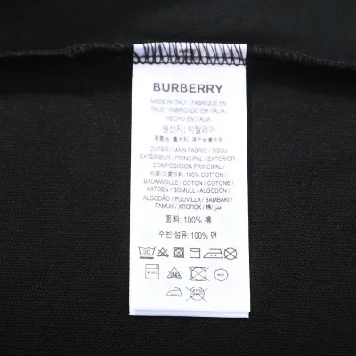 Футболка Burberry With Blue Rider And Text Logo "Black" фото № 3