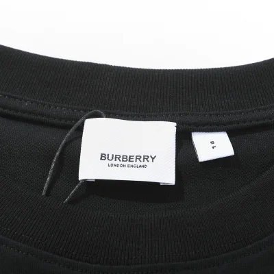 Футболка Burberry With Blue Rider And Text Logo "Black" фото № 4