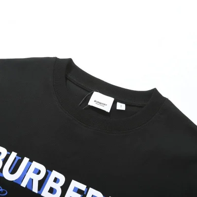 Футболка Burberry With Blue Rider And Text Logo "Black" фото № 5