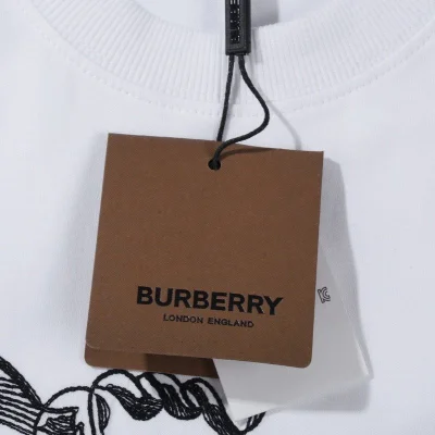 Футболка Burberry The Rendered Logo "White" фото № 5