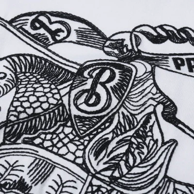 Футболка Burberry The Rendered Logo "White" фото № 6