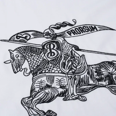 Футболка Burberry The Rendered Logo "White" фото № 8