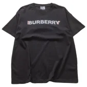 Футбола Burberry Logo Inscription With Side Borders "Black"