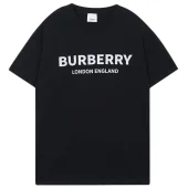 Футболка Burberry Logo And Inscription London England "Black"