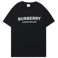 Футболка Burberry Logo And Inscription London England "Black"