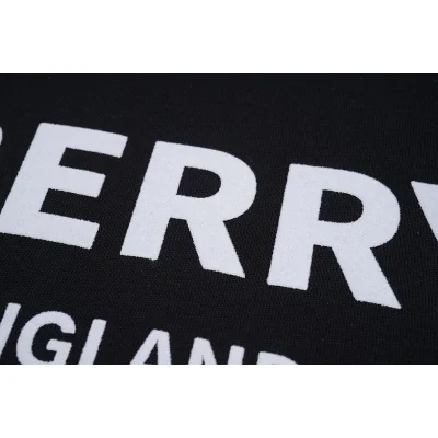 Футболка Burberry Logo And Inscription London England "Black" фото № 3